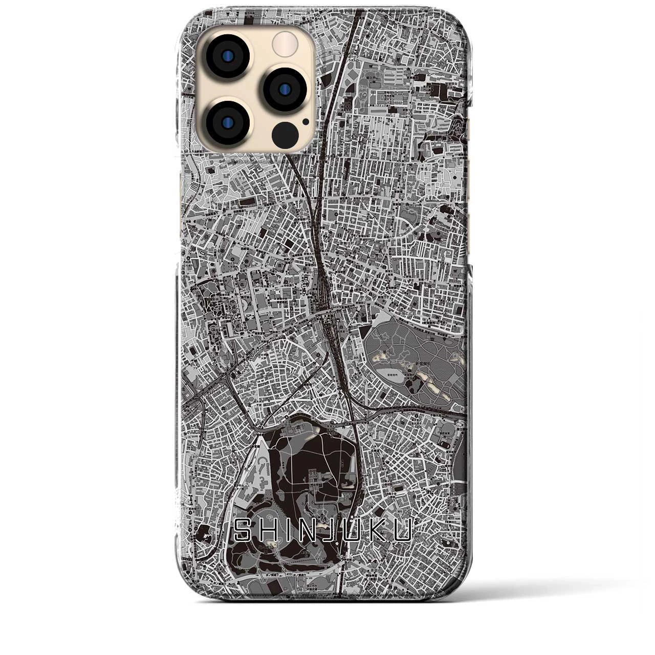 【新宿(東京都)】地図柄iPhoneケース(クリアタイプ)