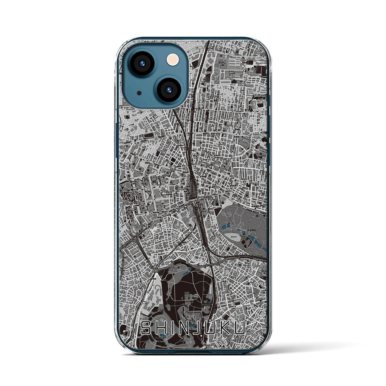 【新宿(東京都)】地図柄iPhoneケース(クリアタイプ)