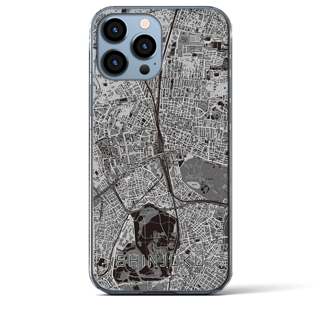 【新宿(東京都)】地図柄iPhoneケース(クリアタイプ)