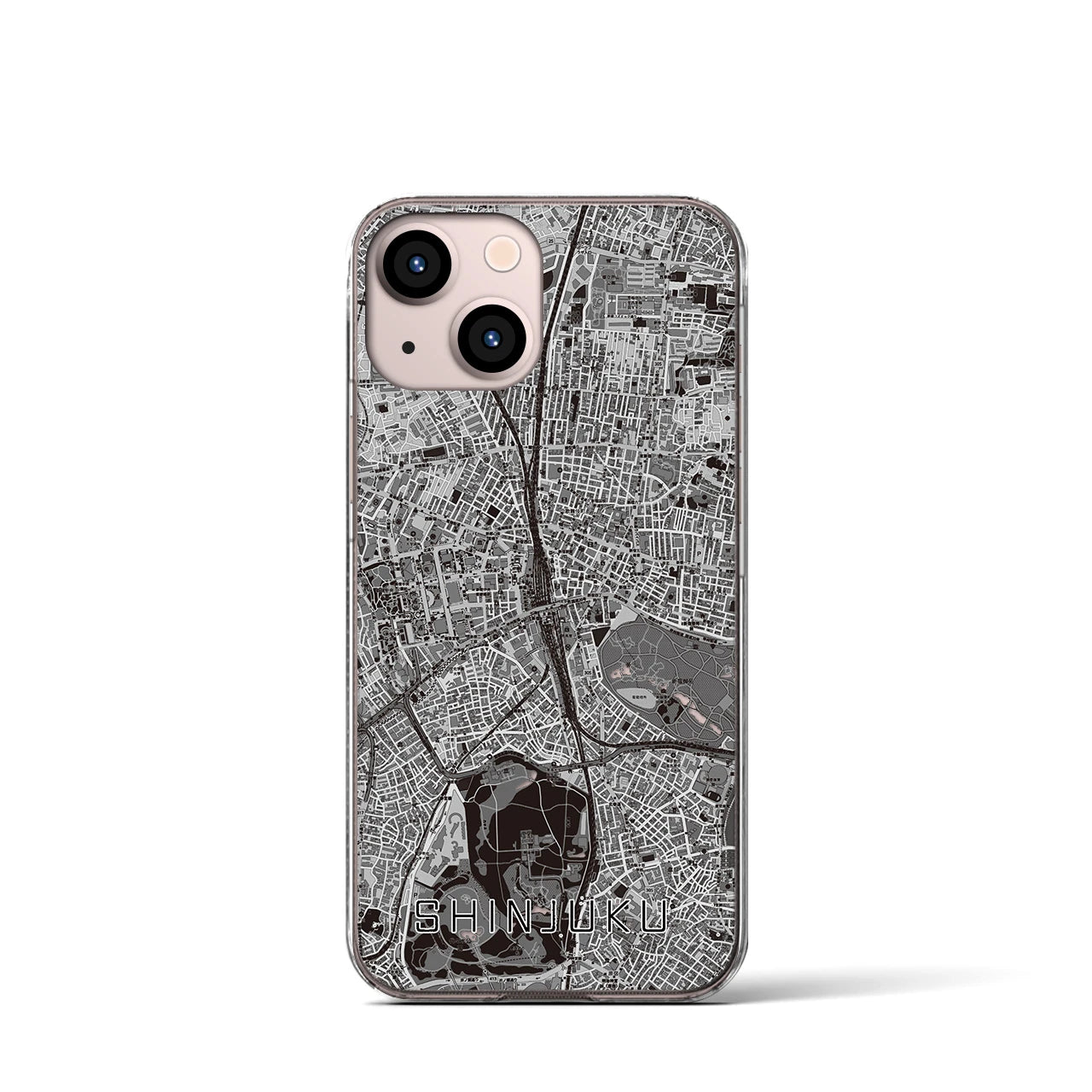 【新宿(東京都)】地図柄iPhoneケース(クリアタイプ)
