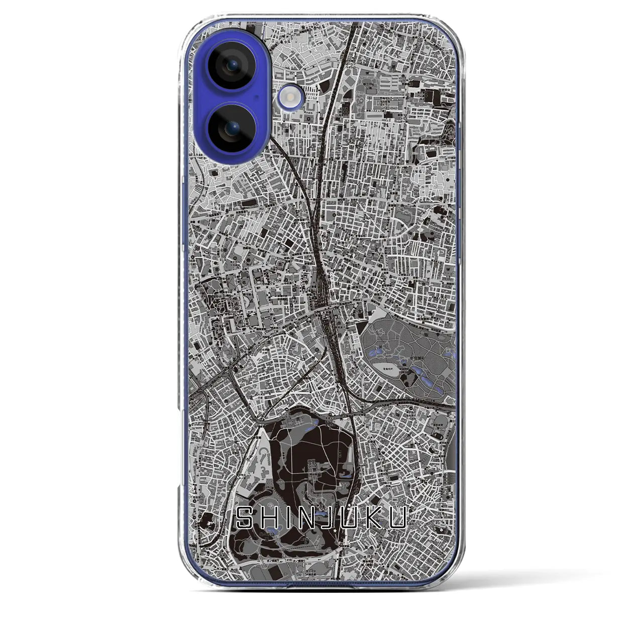 【新宿(東京都)】地図柄iPhoneケース(クリアタイプ)