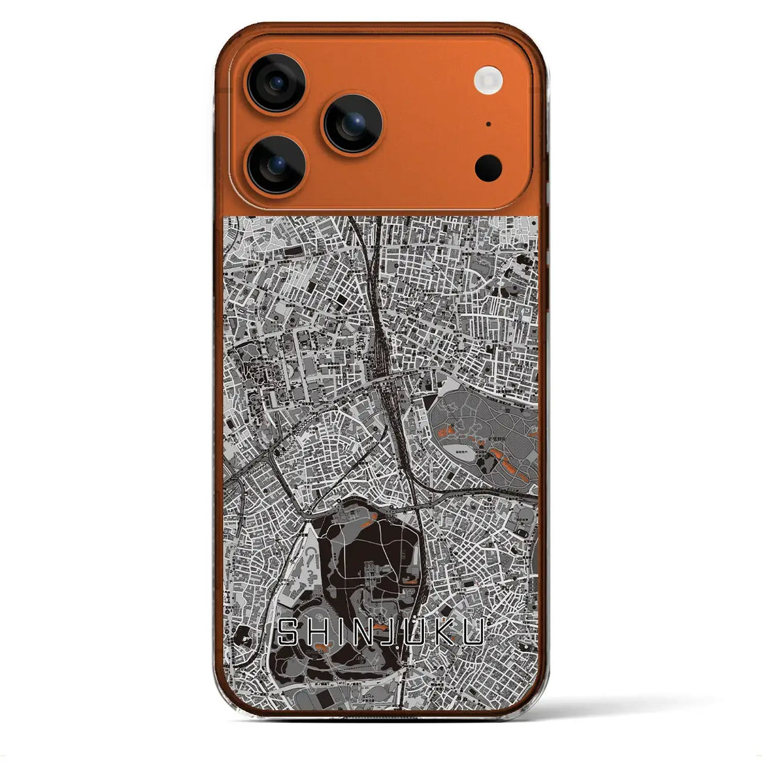 【新宿(東京都)】地図柄iPhoneケース(クリアタイプ)