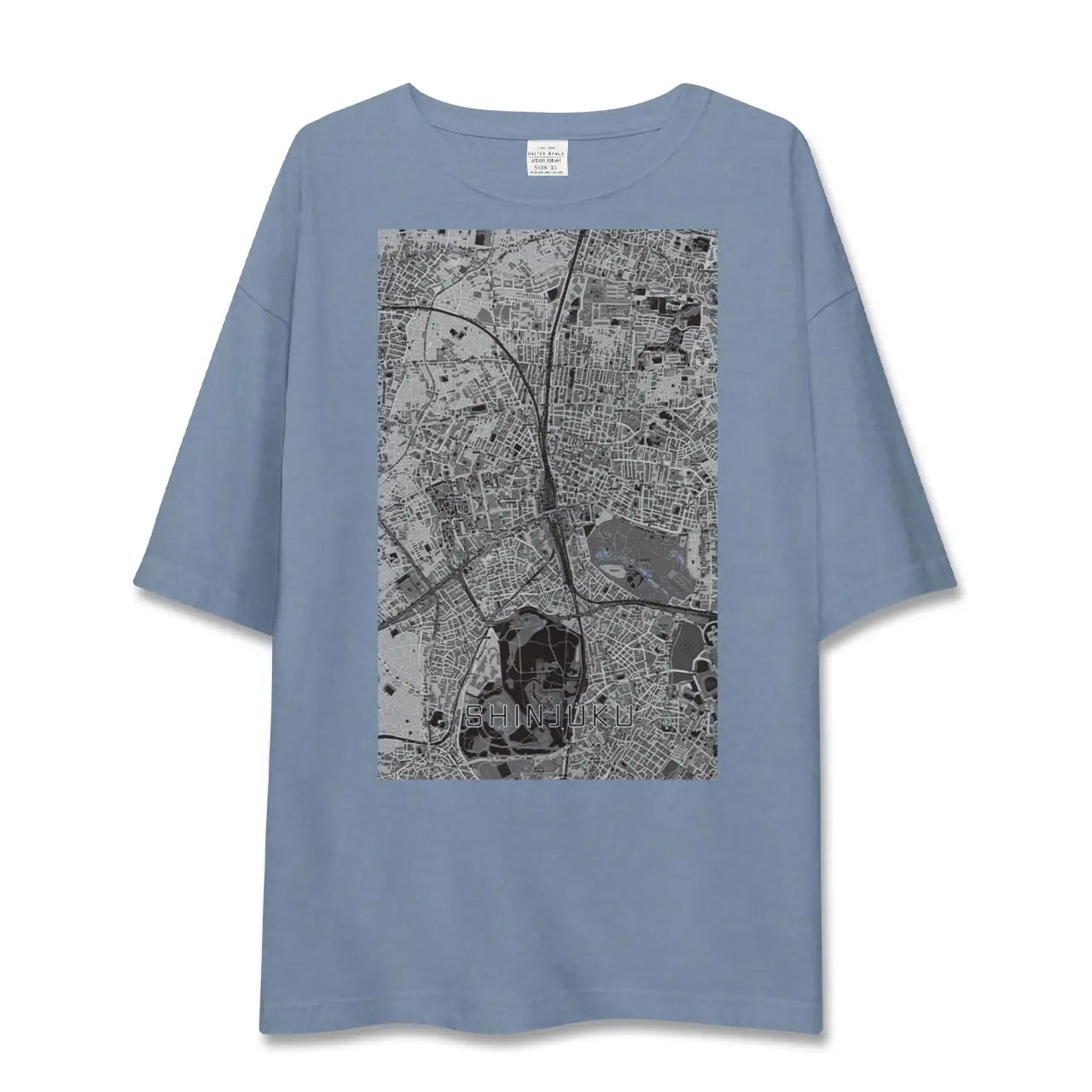 【新宿(東京都)】地図柄ビッグシルエットTシャツ