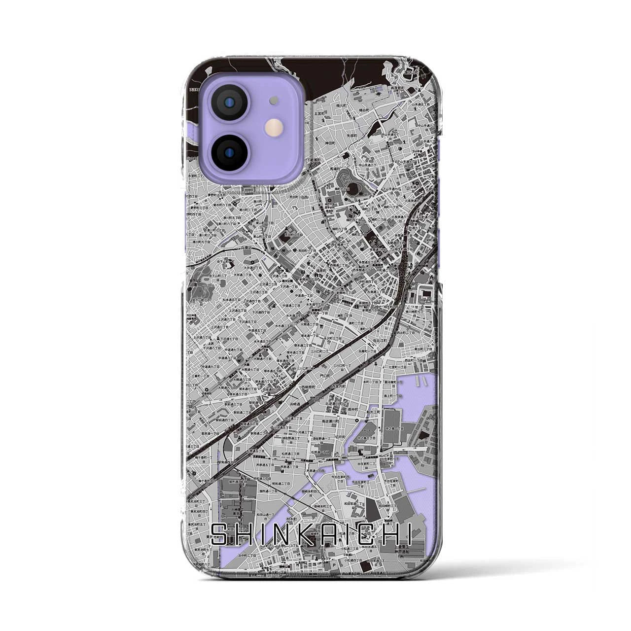 【新開地(兵庫県)】地図柄iPhoneケース(クリアタイプ)