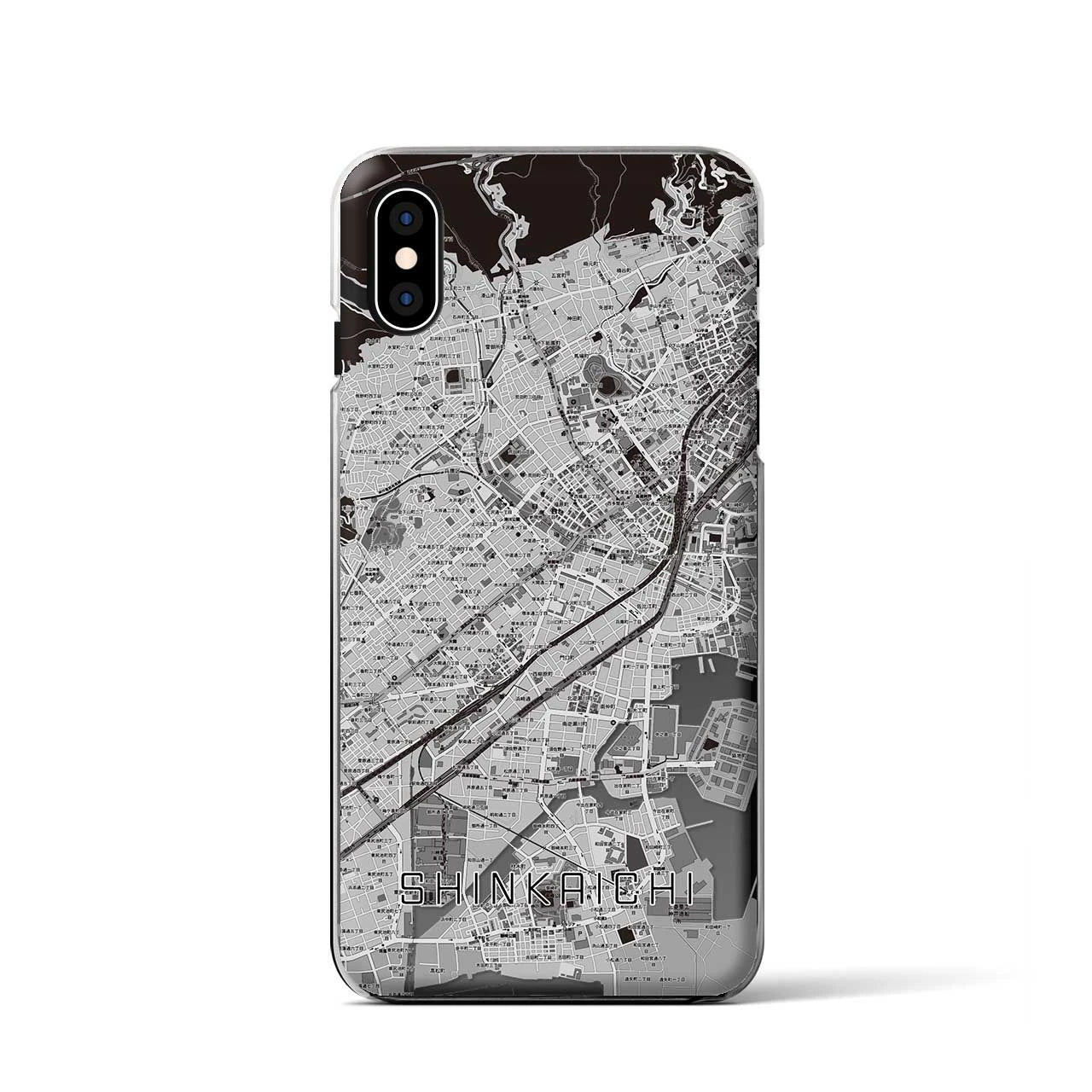 【新開地(兵庫県)】地図柄iPhoneケース(クリアタイプ)