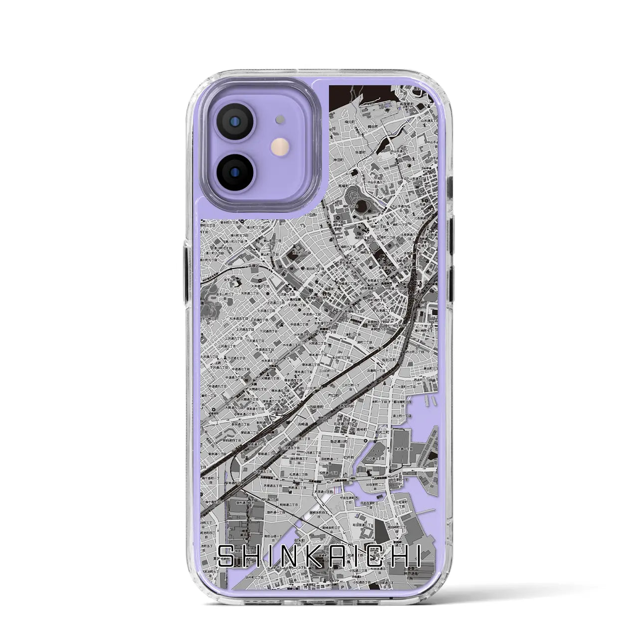 【新開地(兵庫県)】地図柄iPhoneケース(MagSafeタイプ)