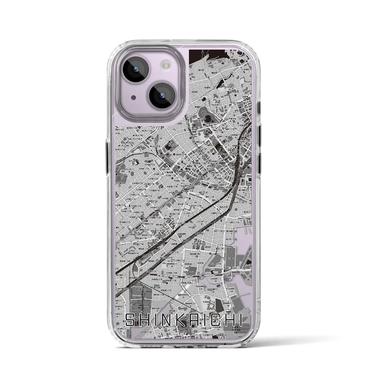 【新開地(兵庫県)】地図柄iPhoneケース(MagSafeタイプ)