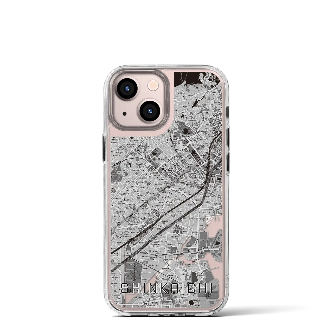 【新開地(兵庫県)】地図柄iPhoneケース(MagSafeタイプ)