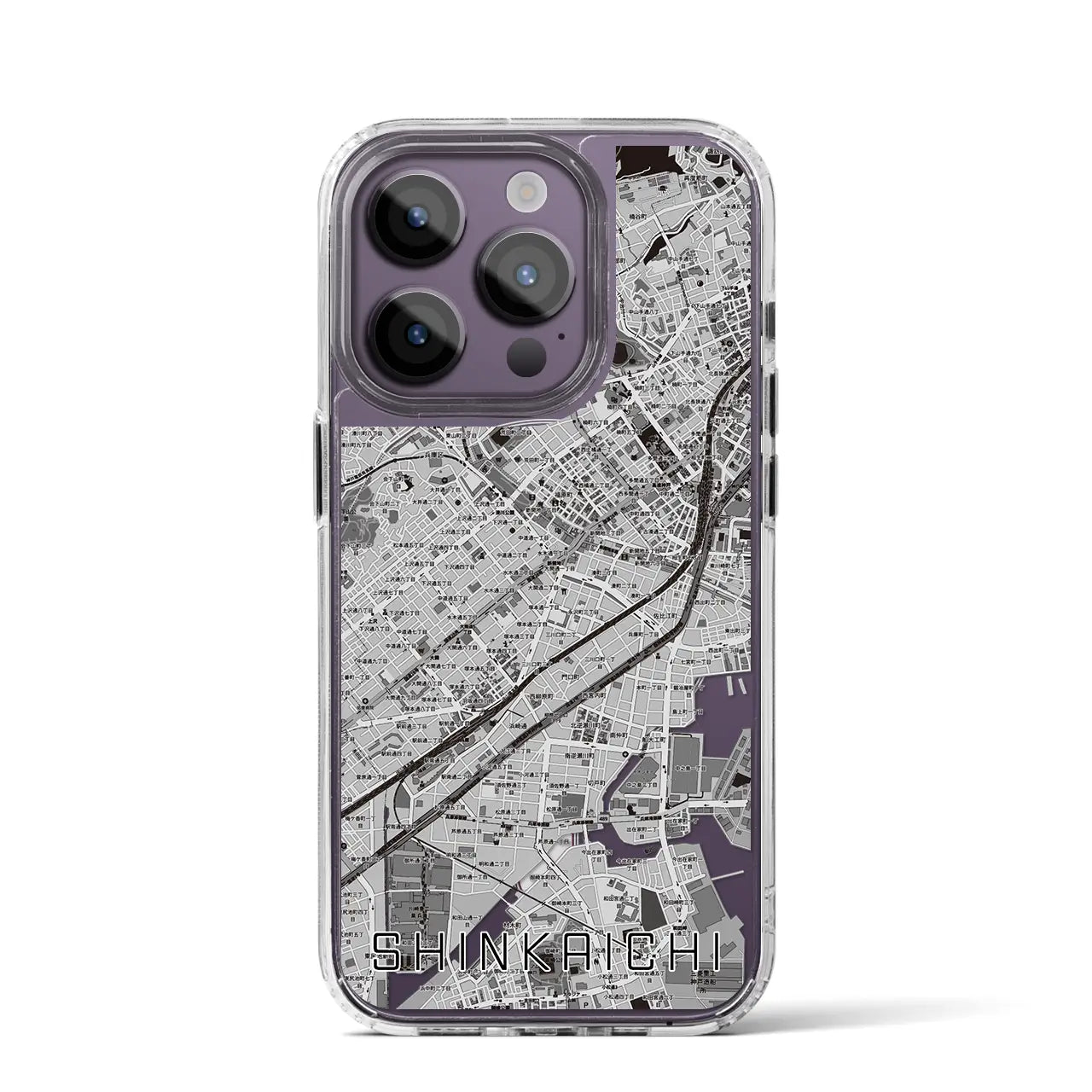 【新開地(兵庫県)】地図柄iPhoneケース(MagSafeタイプ)