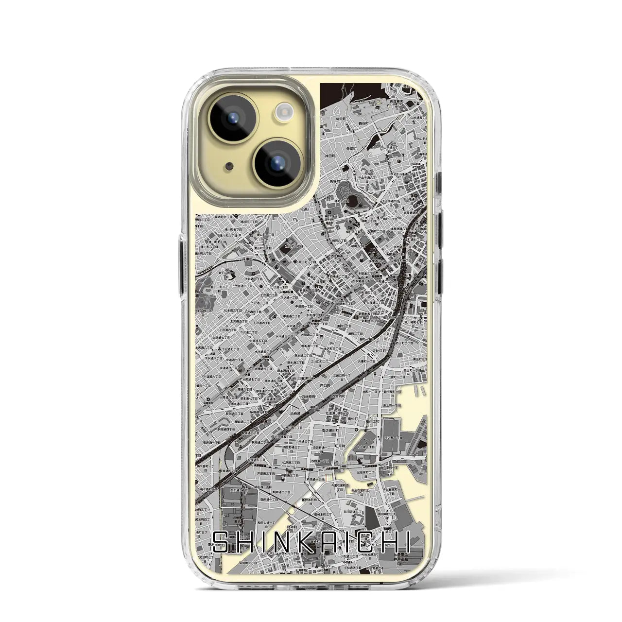 【新開地(兵庫県)】地図柄iPhoneケース(MagSafeタイプ)