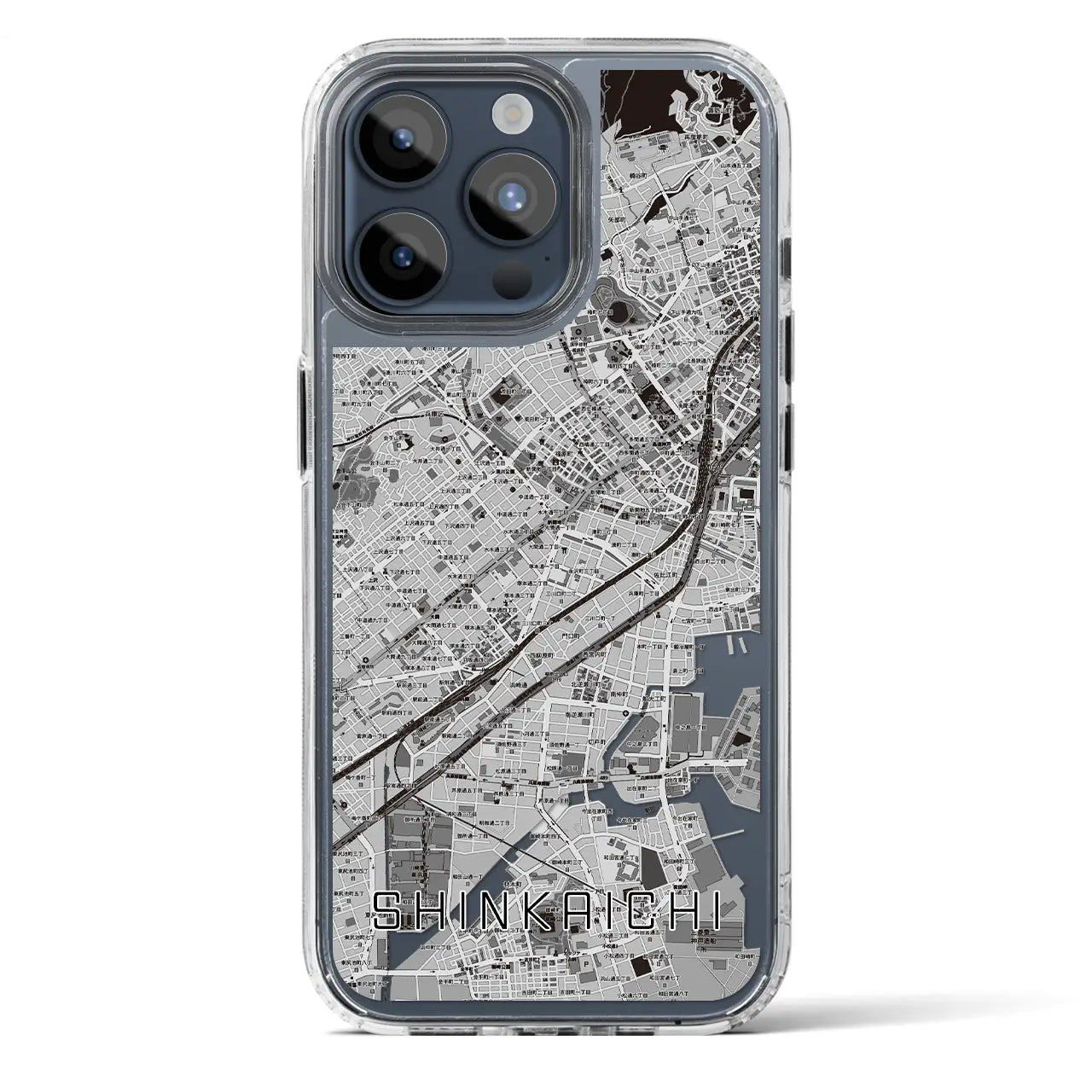 【新開地(兵庫県)】地図柄iPhoneケース(MagSafeタイプ)