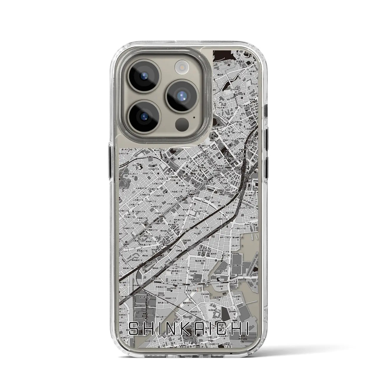 【新開地(兵庫県)】地図柄iPhoneケース(MagSafeタイプ)