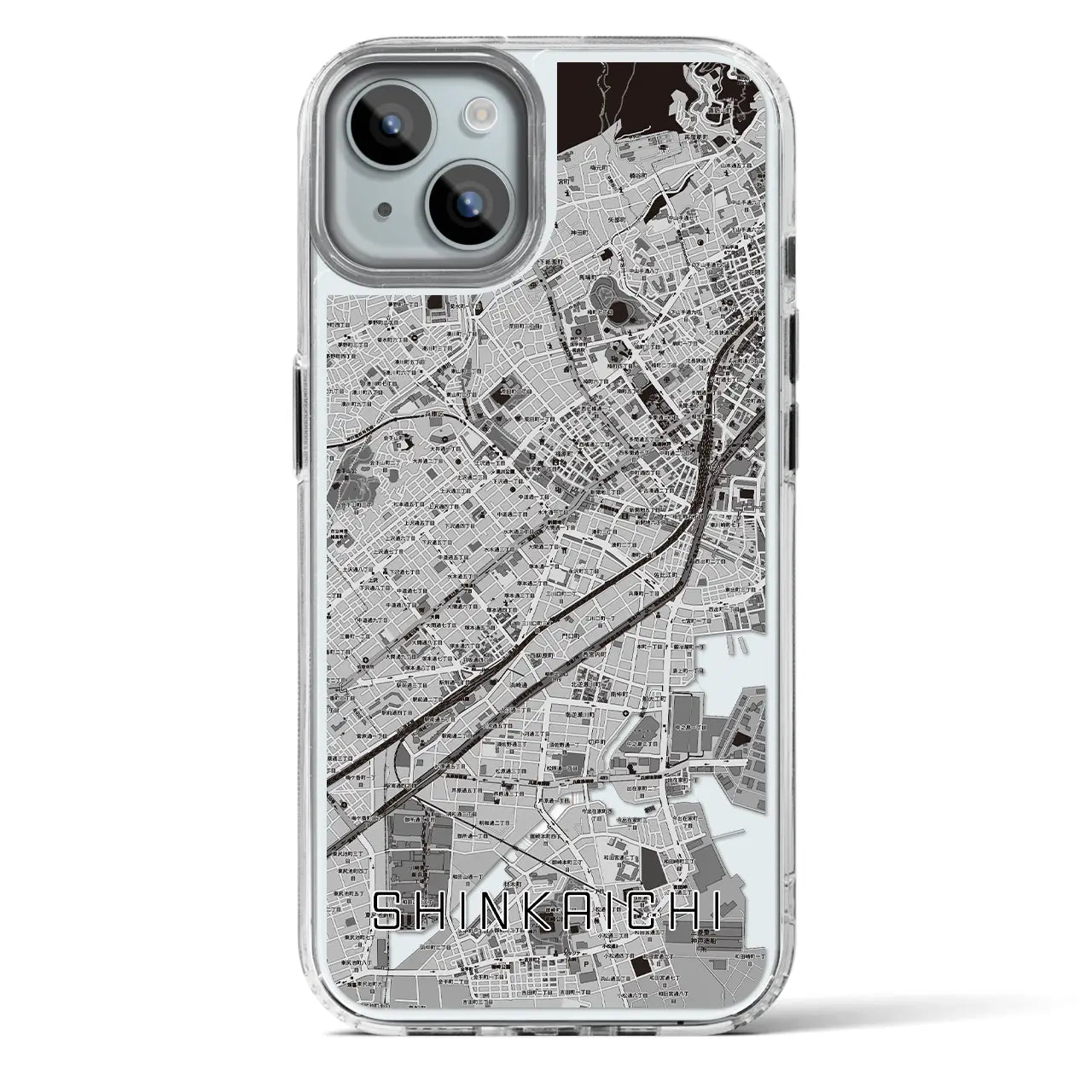 【新開地(兵庫県)】地図柄iPhoneケース(MagSafeタイプ)