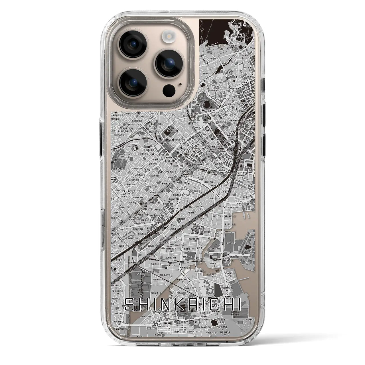 【新開地(兵庫県)】地図柄iPhoneケース(MagSafeタイプ)