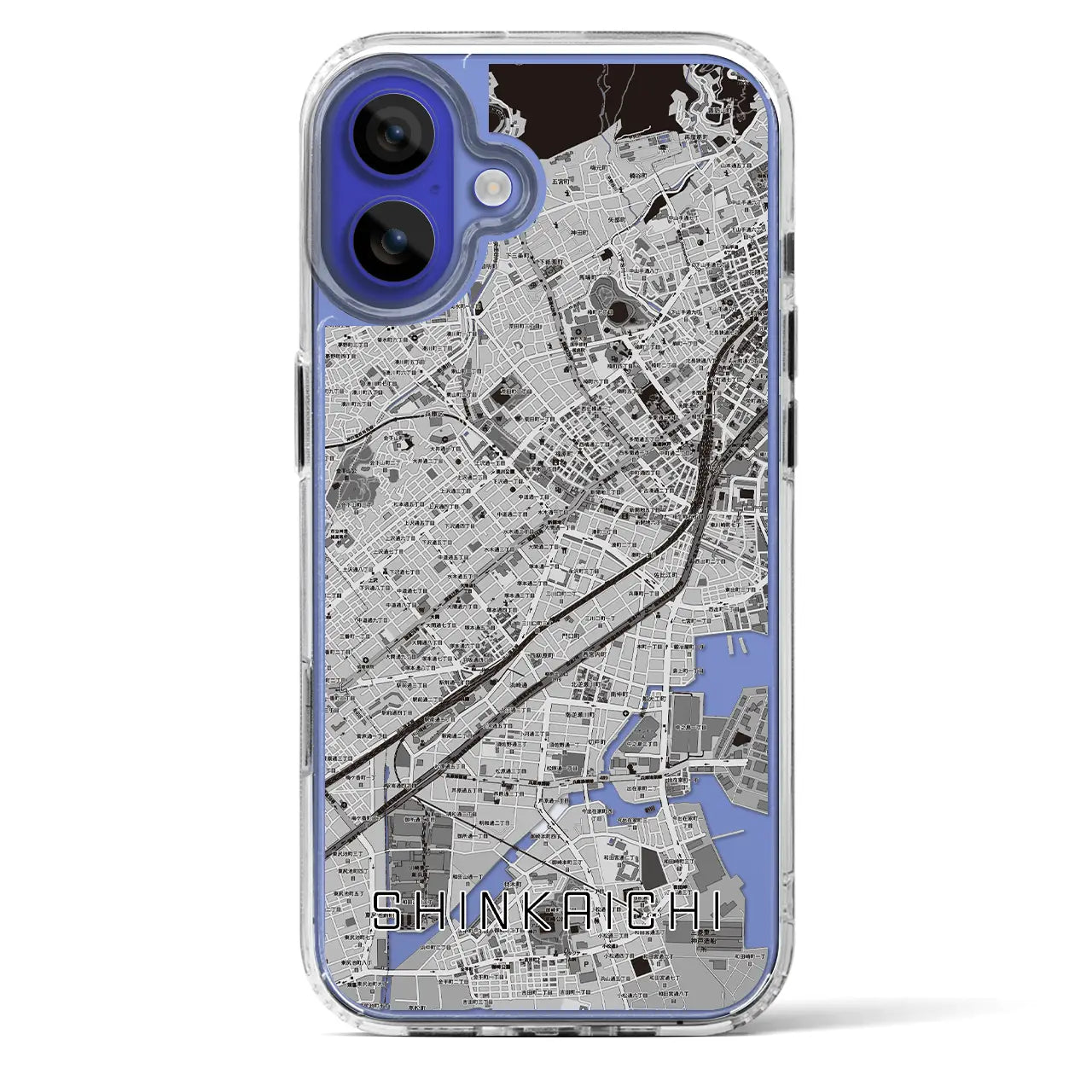 【新開地(兵庫県)】地図柄iPhoneケース(MagSafeタイプ)