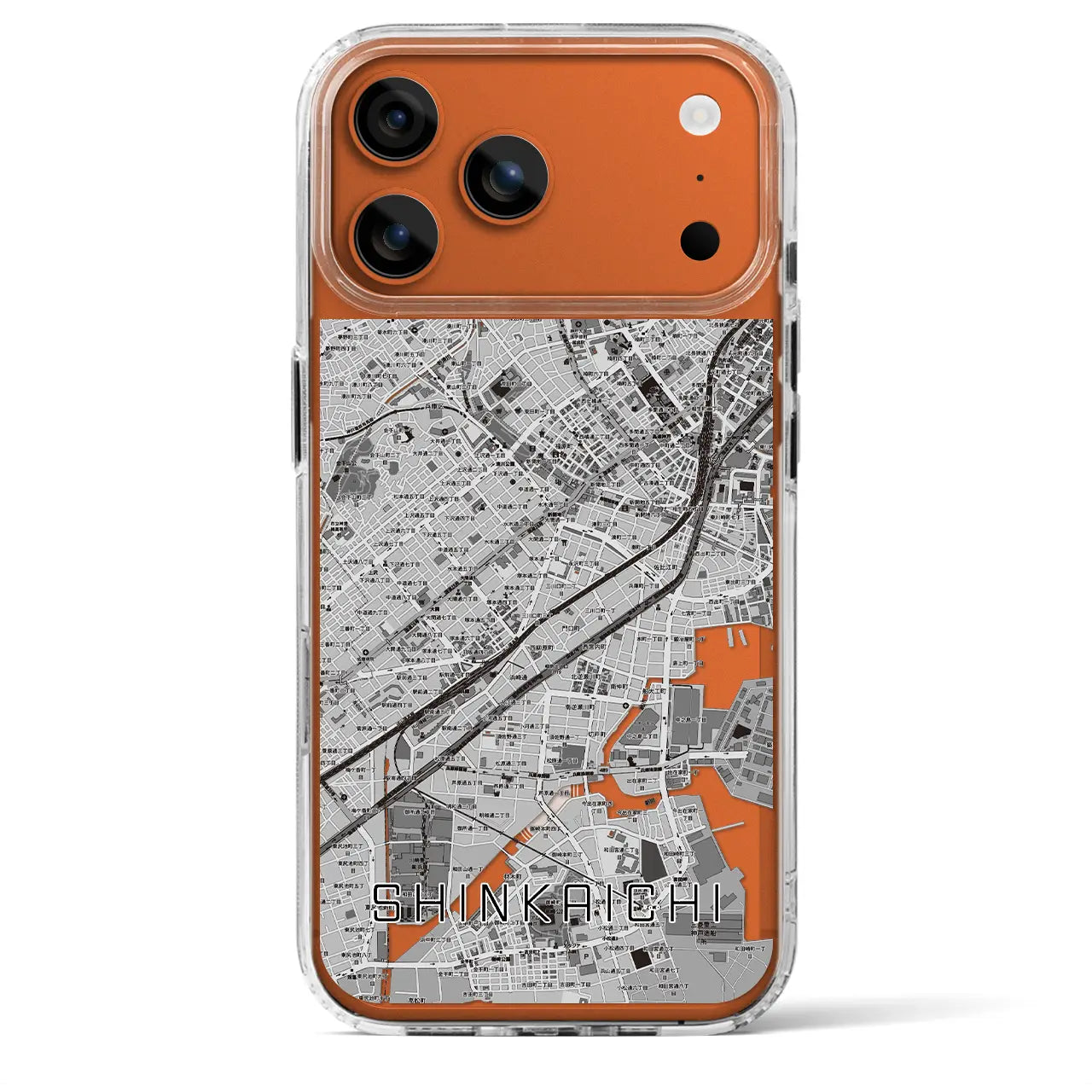 【新開地(兵庫県)】地図柄iPhoneケース(MagSafeタイプ)