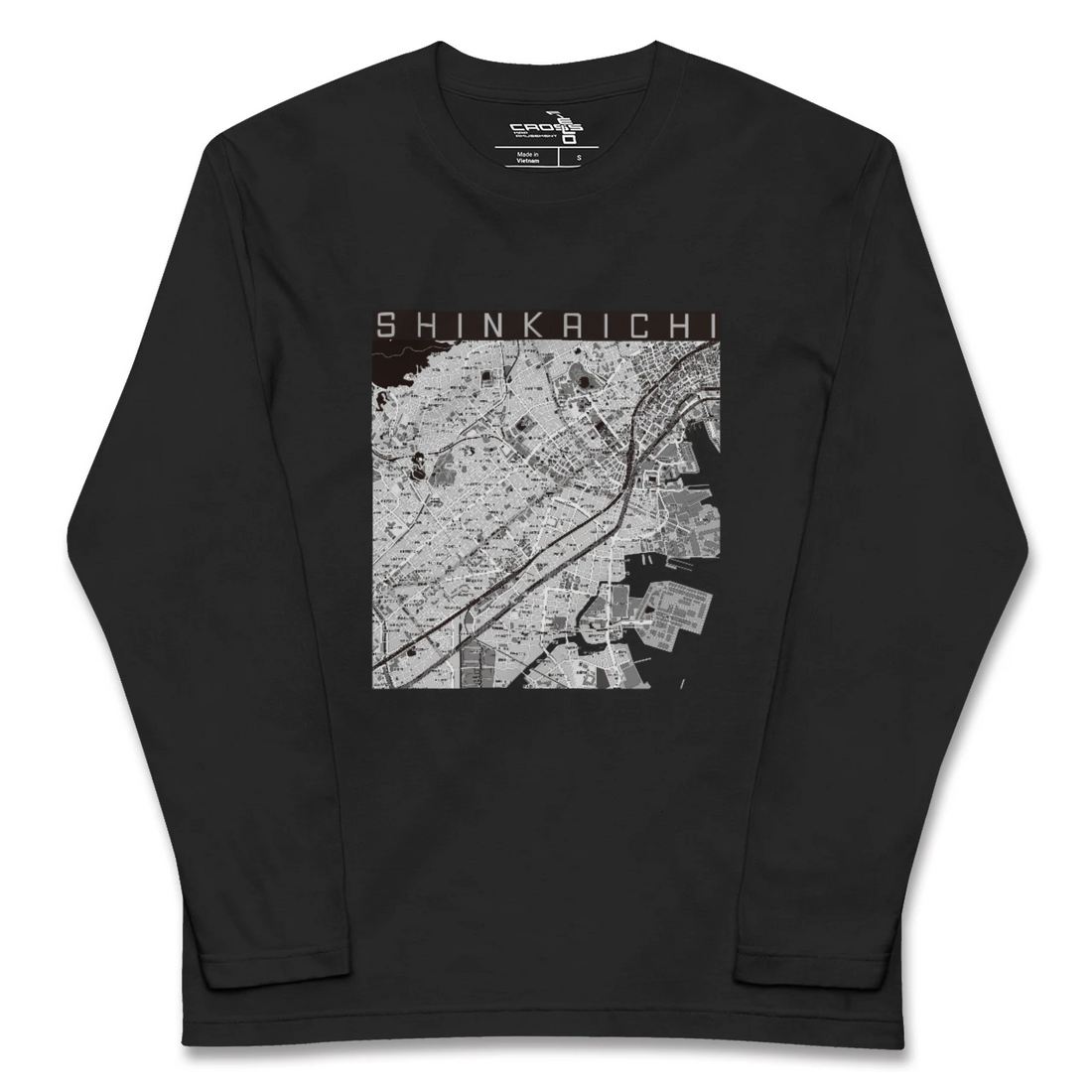 【新開地(兵庫県)】地図柄ロングスリーブTシャツ