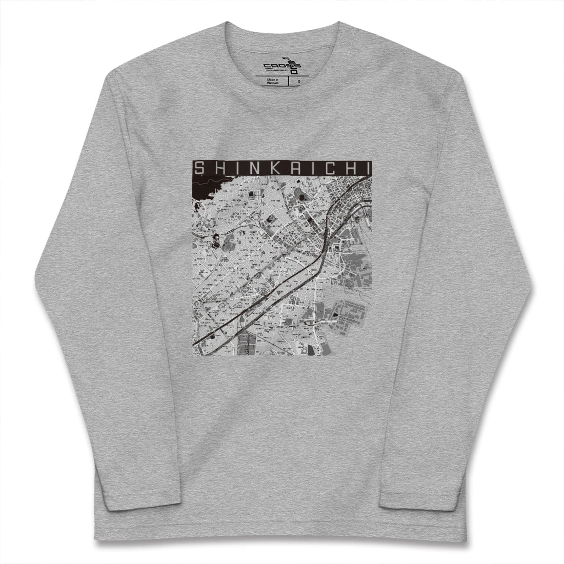 【新開地(兵庫県)】地図柄ロングスリーブTシャツ