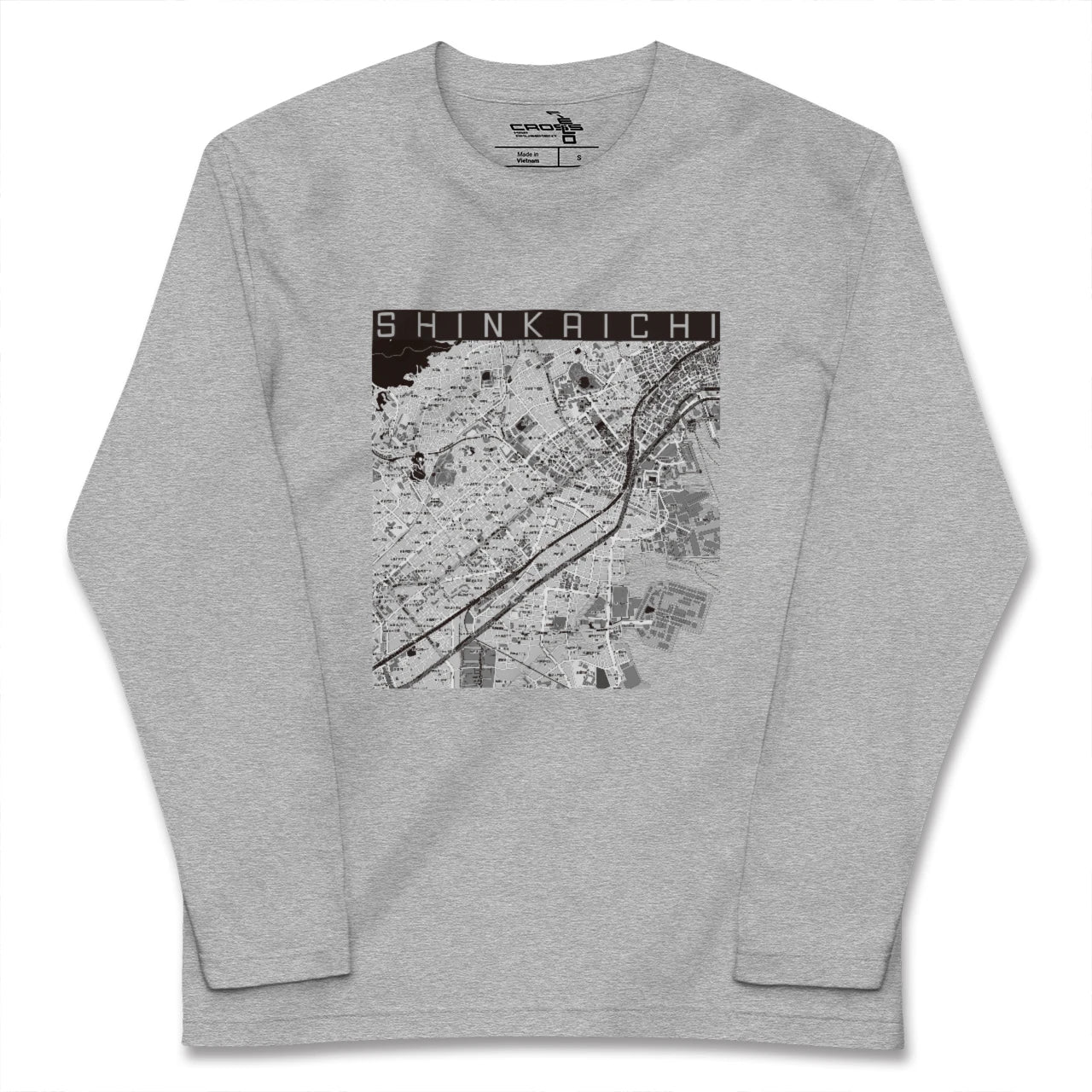 【新開地(兵庫県)】地図柄ロングスリーブTシャツ