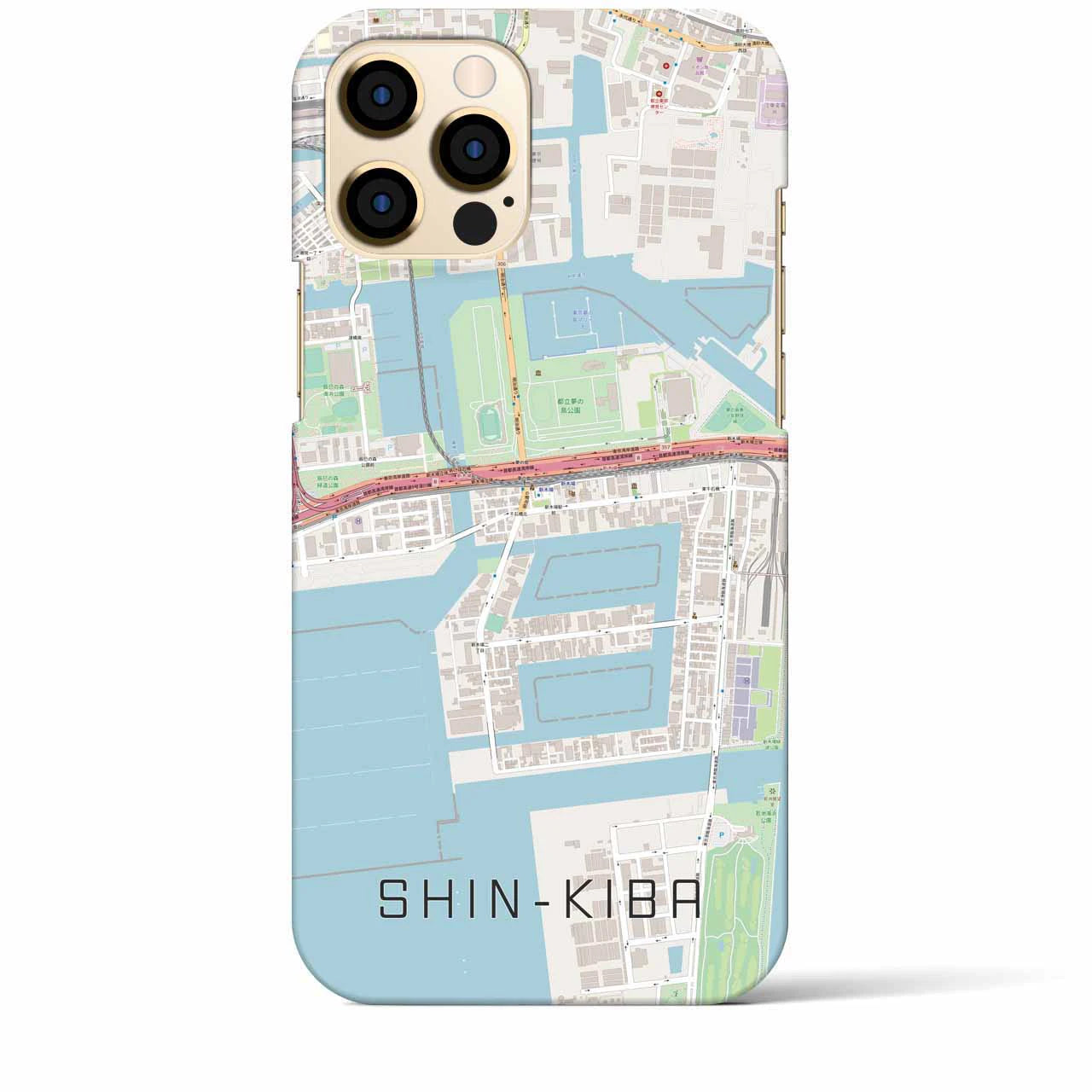【新木場(東京都)】地図柄iPhoneケース(バックカバータイプ)