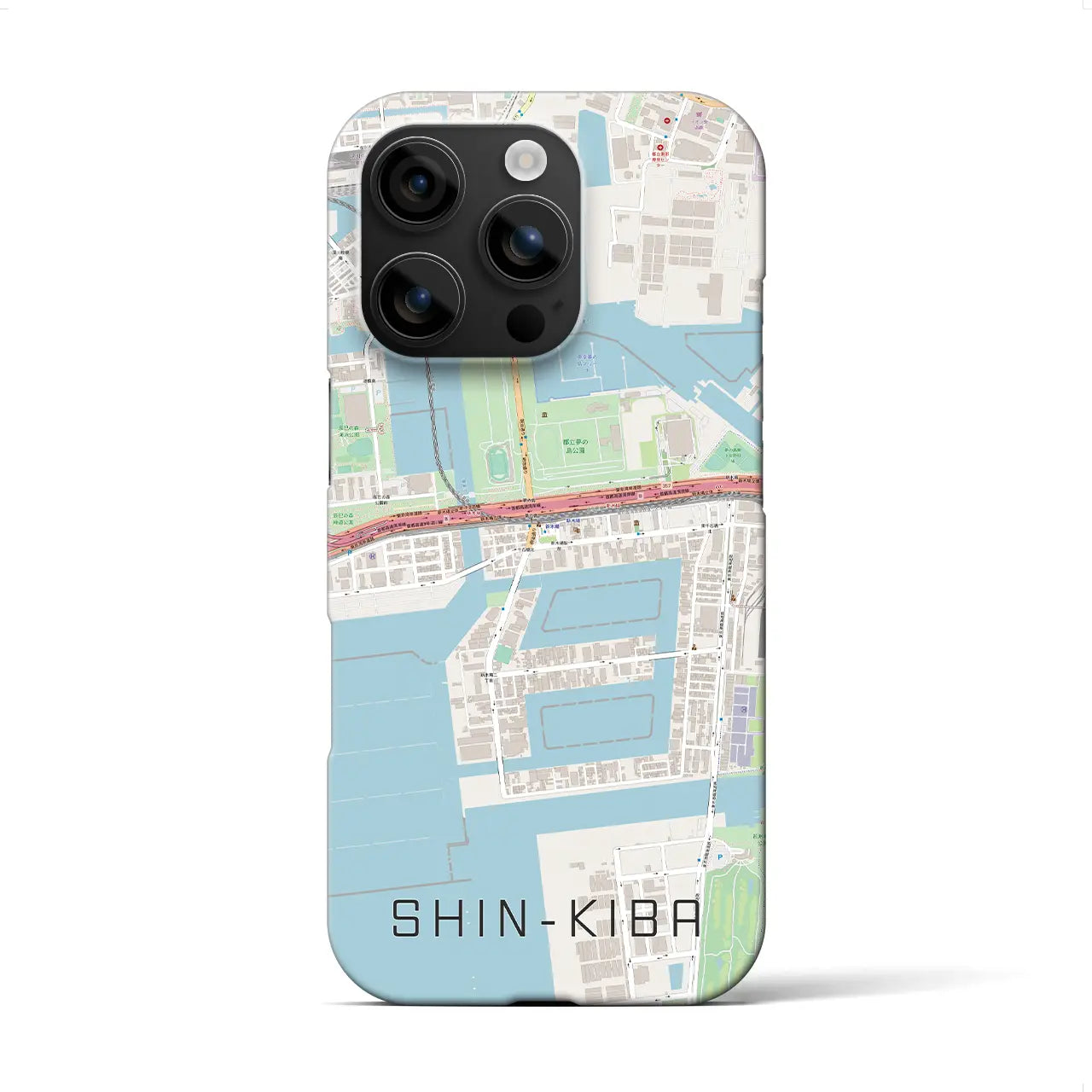 【新木場(東京都)】地図柄iPhoneケース(バックカバータイプ)