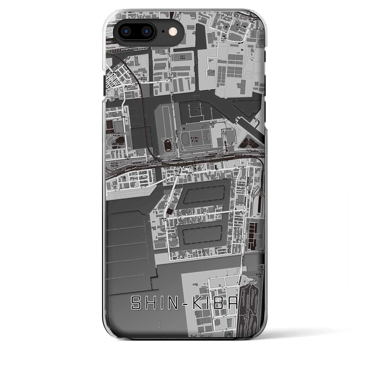【新木場(東京都)】地図柄iPhoneケース(クリアタイプ)