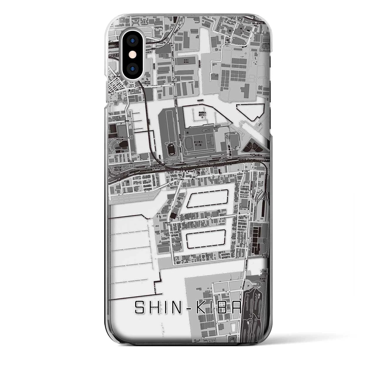 【新木場(東京都)】地図柄iPhoneケース(クリアタイプ)