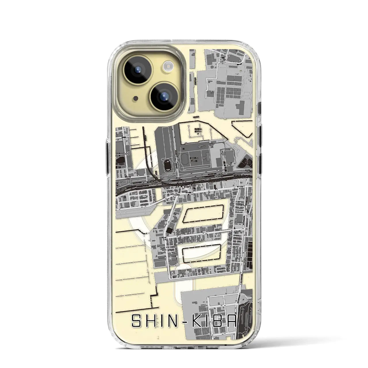 【新木場(東京都)】地図柄iPhoneケース(MagSafeタイプ)