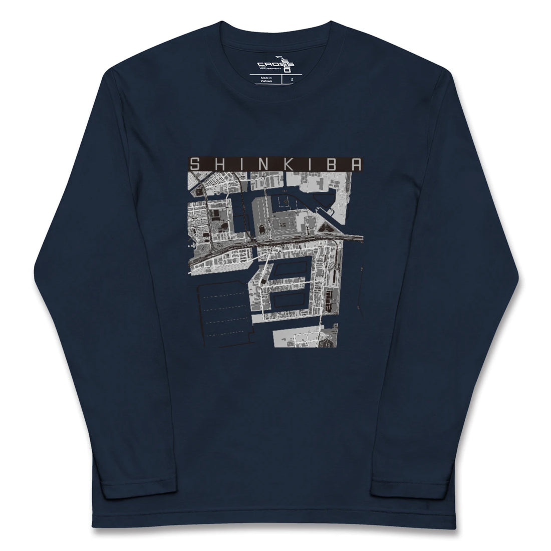 【新木場(東京都)】地図柄ロングスリーブTシャツ