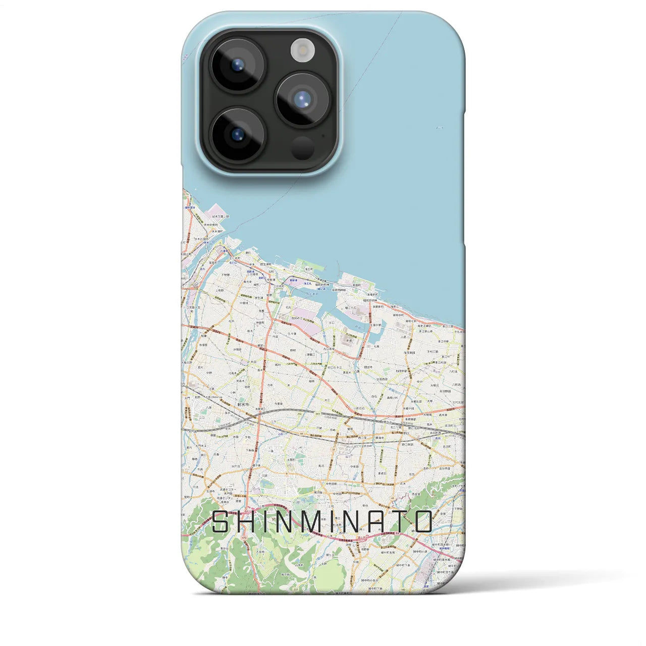 【新湊(富山県)】地図柄iPhoneケース(バックカバータイプ)
