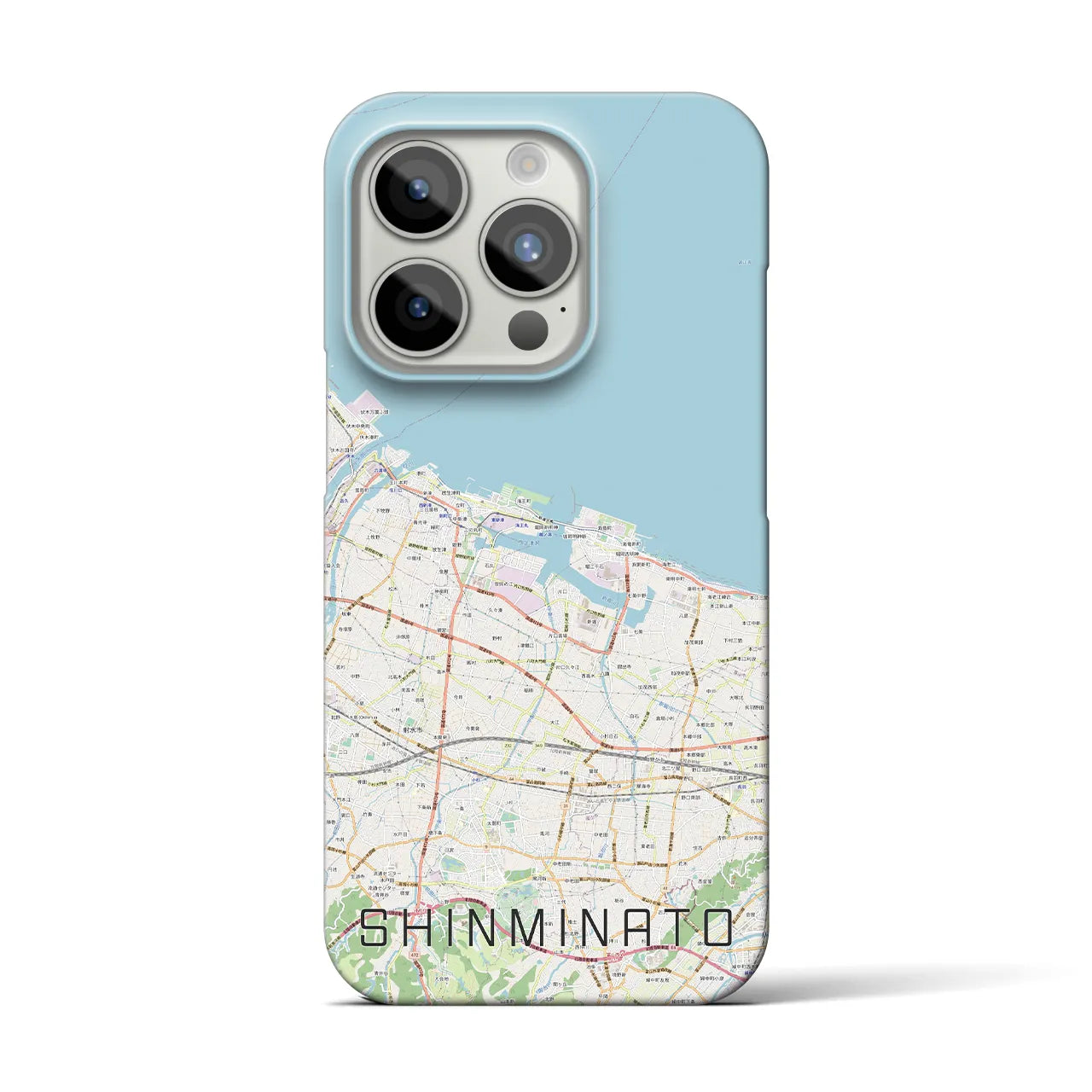 【新湊(富山県)】地図柄iPhoneケース(バックカバータイプ)