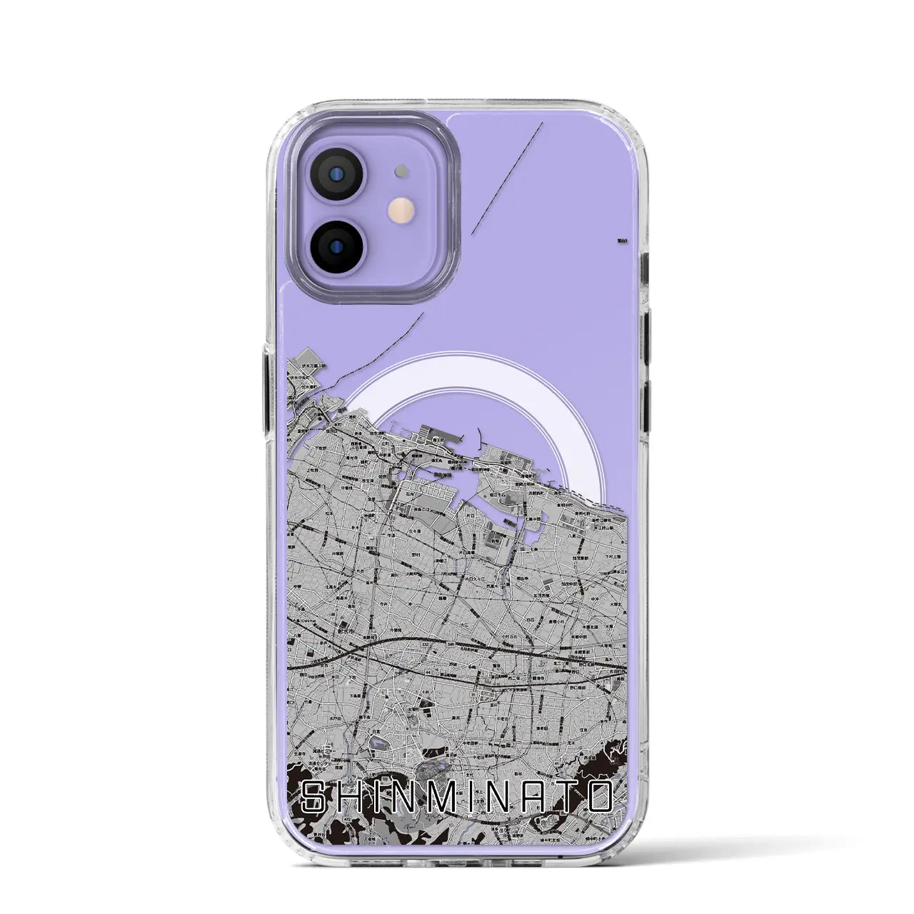 【新湊(富山県)】地図柄iPhoneケース(MagSafeタイプ)