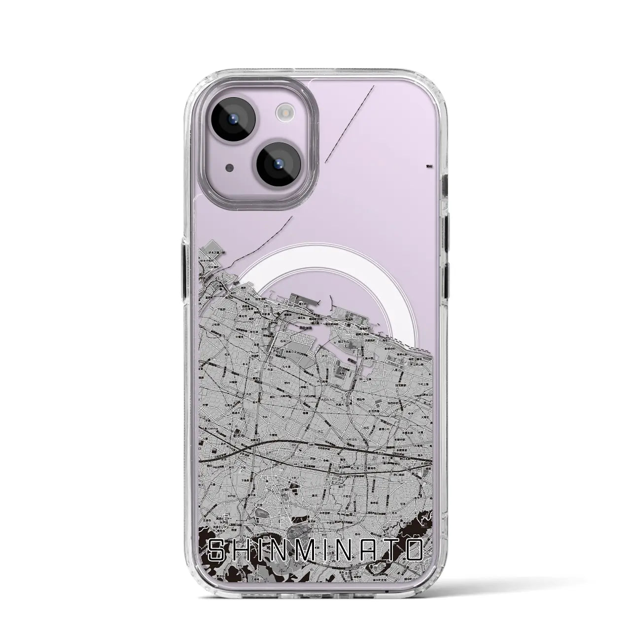【新湊(富山県)】地図柄iPhoneケース(MagSafeタイプ)
