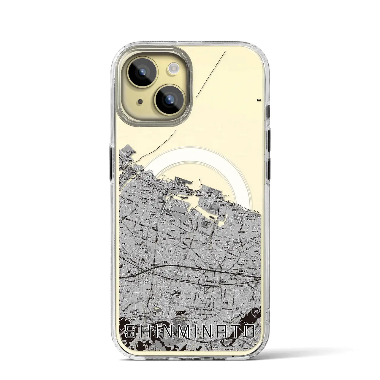 【新湊(富山県)】地図柄iPhoneケース(MagSafeタイプ)