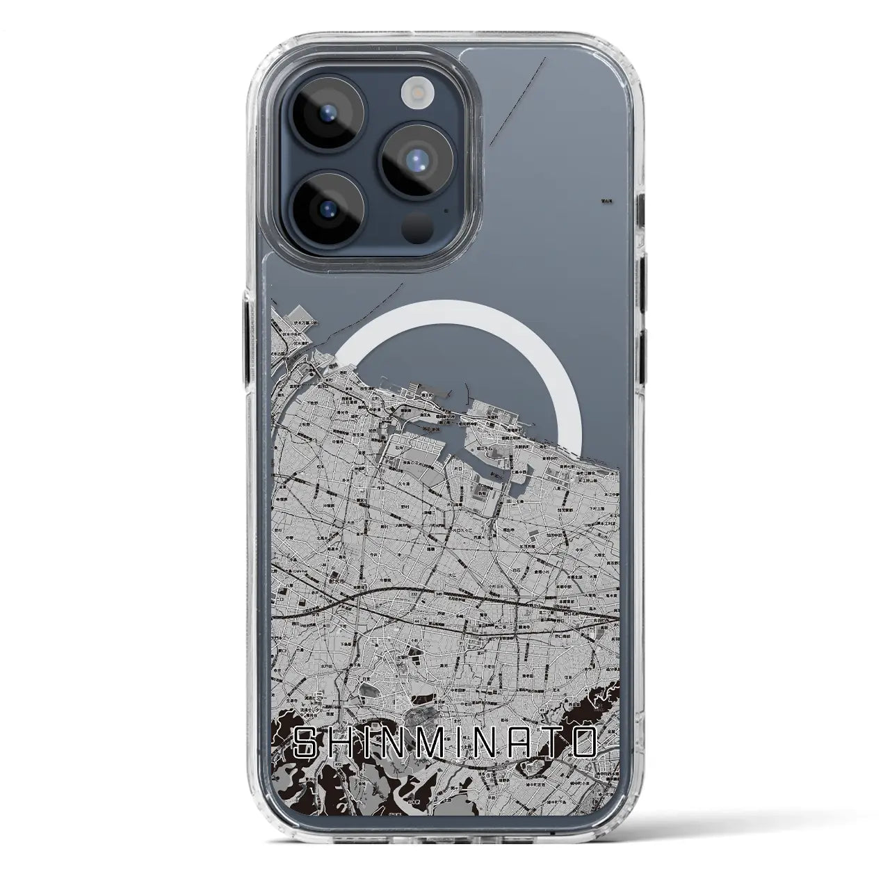 【新湊(富山県)】地図柄iPhoneケース(MagSafeタイプ)