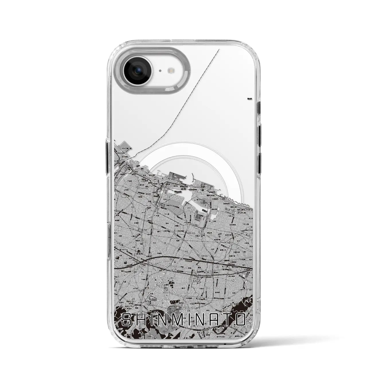【新湊(富山県)】地図柄iPhoneケース(MagSafeタイプ)