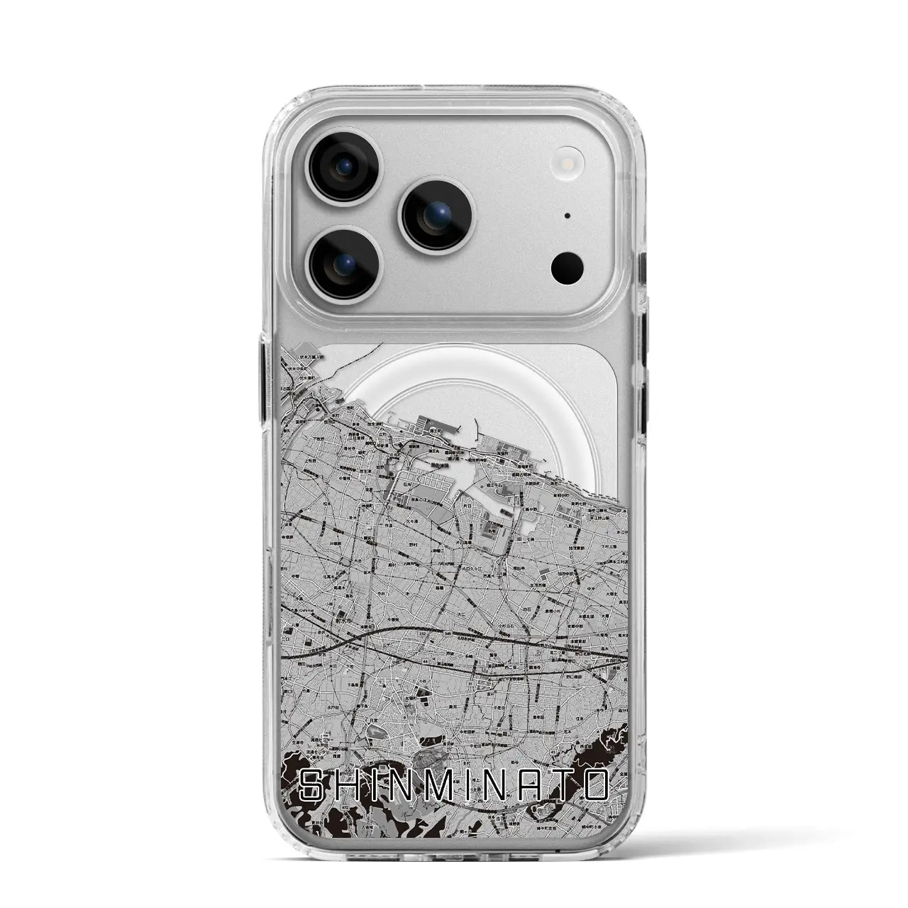 【新湊(富山県)】地図柄iPhoneケース(MagSafeタイプ)