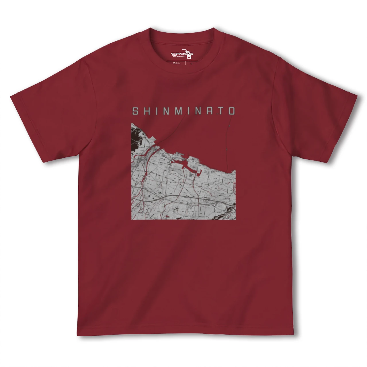 【新湊(富山県)】地図柄ヘビーウェイトTシャツ