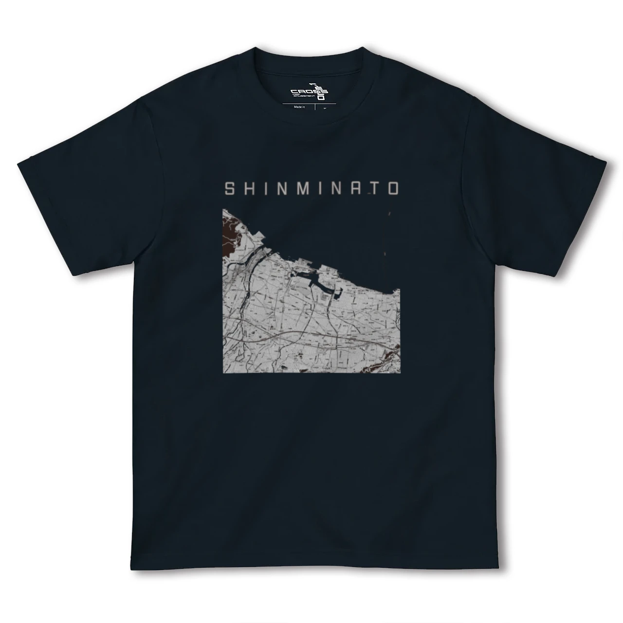 【新湊(富山県)】地図柄ヘビーウェイトTシャツ