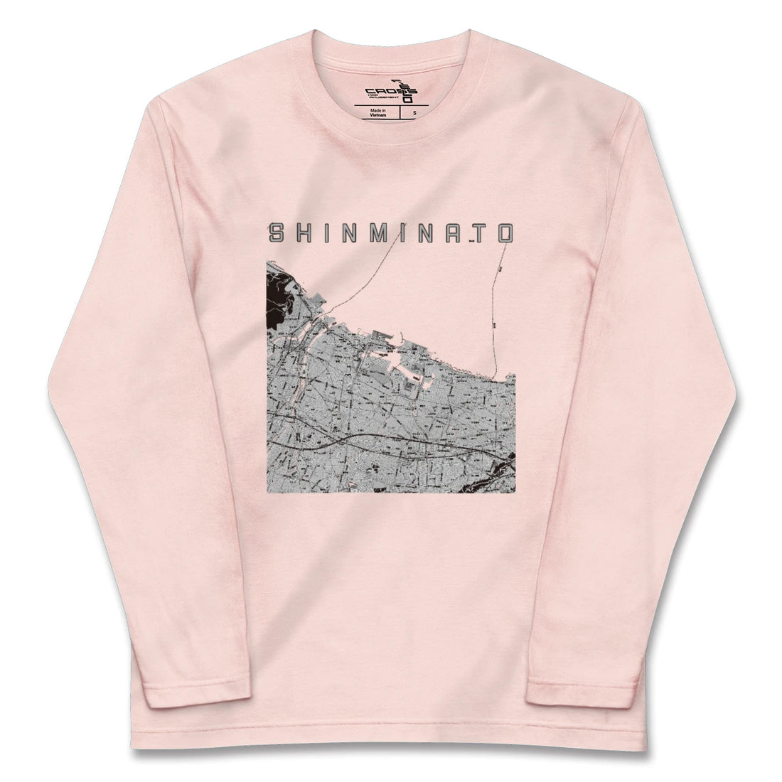【新湊(富山県)】地図柄ロングスリーブTシャツ
