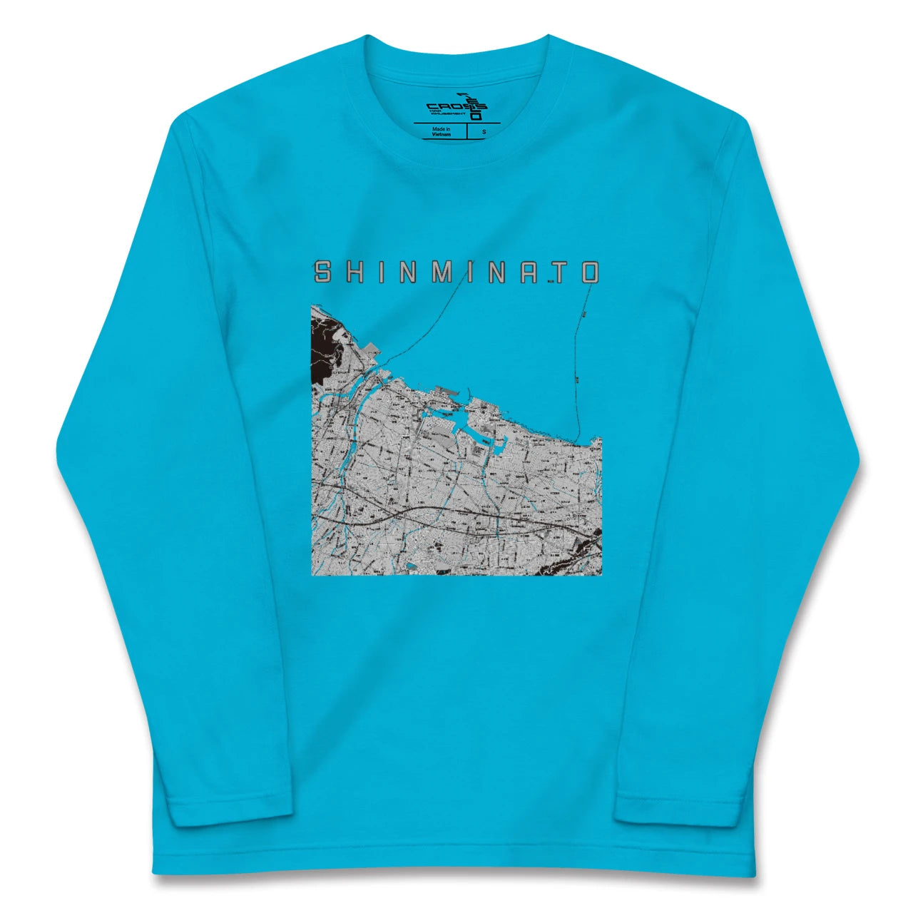 【新湊(富山県)】地図柄ロングスリーブTシャツ
