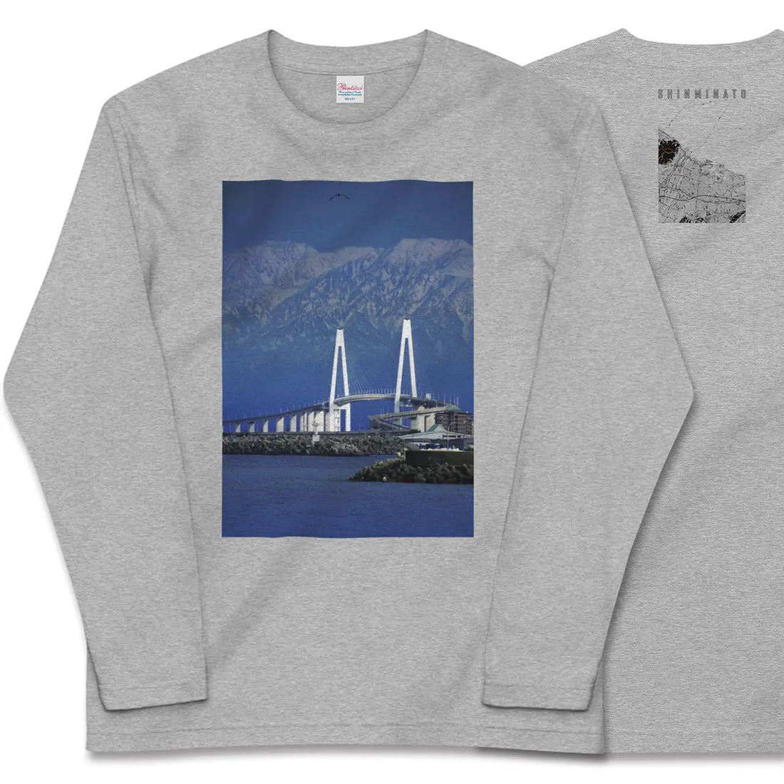 【新湊(富山県)】Map World ロングスリーブTシャツ