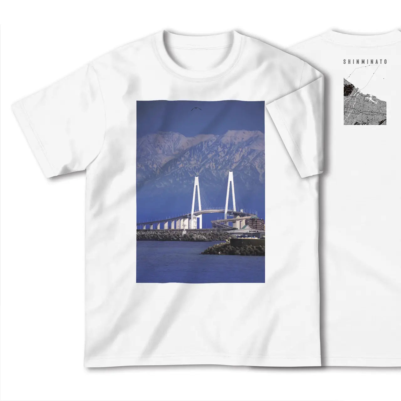 【新湊(富山県)】Map World ハイクオリティTシャツ