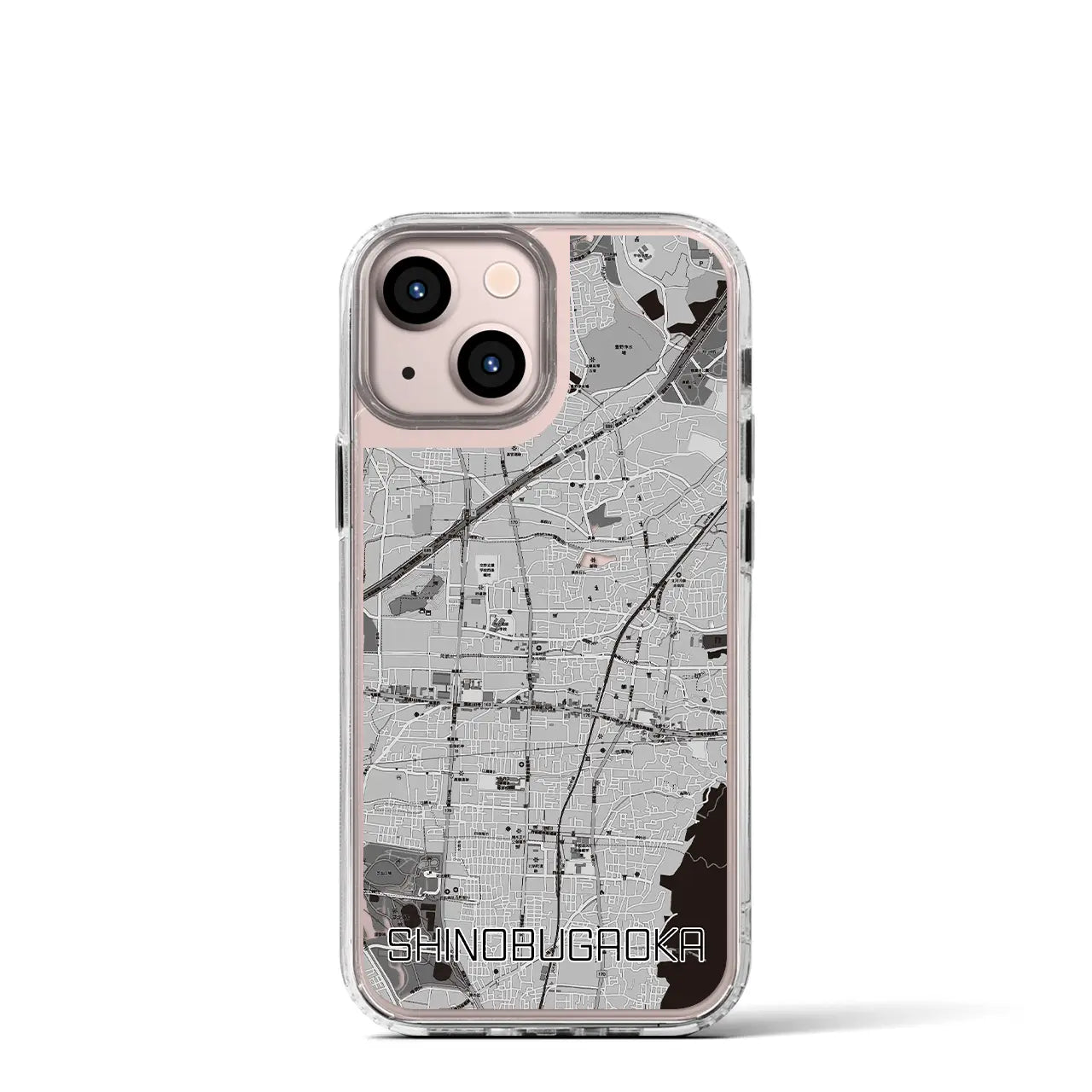 【忍ケ丘(大阪府)】地図柄iPhoneケース(MagSafeタイプ)