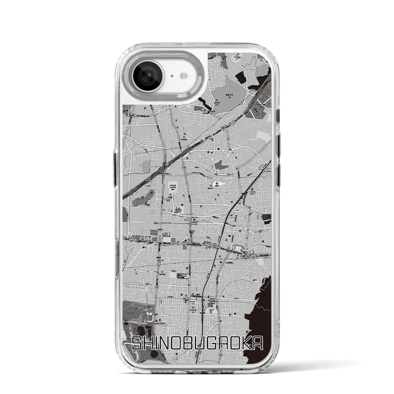 【忍ケ丘(大阪府)】地図柄iPhoneケース(MagSafeタイプ)
