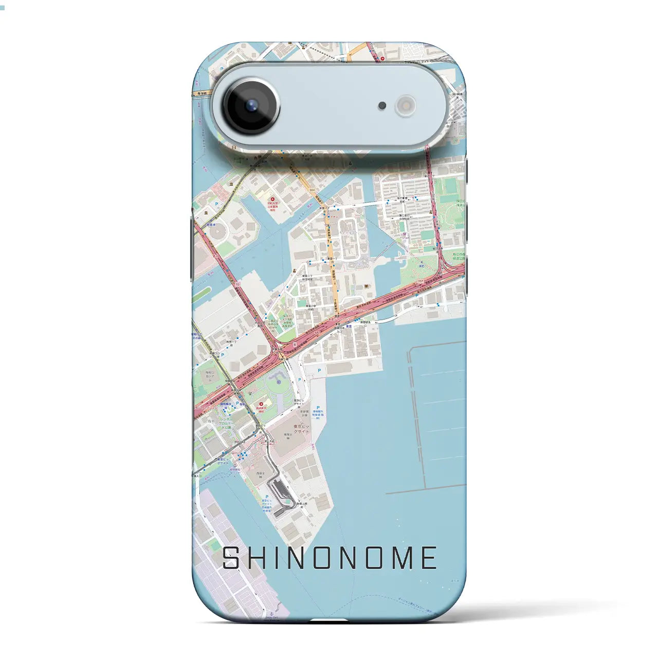 【東雲(東京都)】地図柄iPhoneケース(バックカバータイプ)