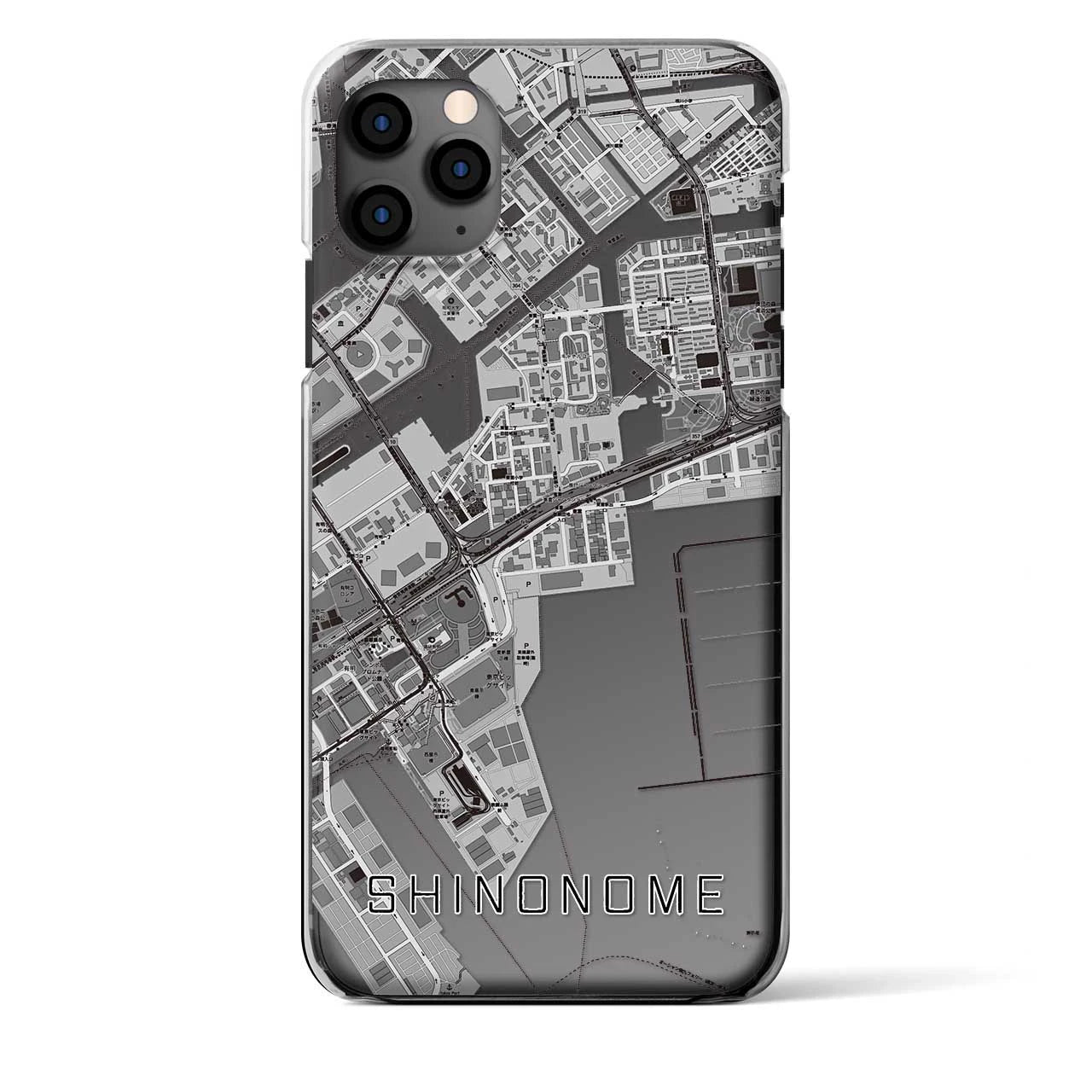 【東雲(東京都)】地図柄iPhoneケース(クリアタイプ)