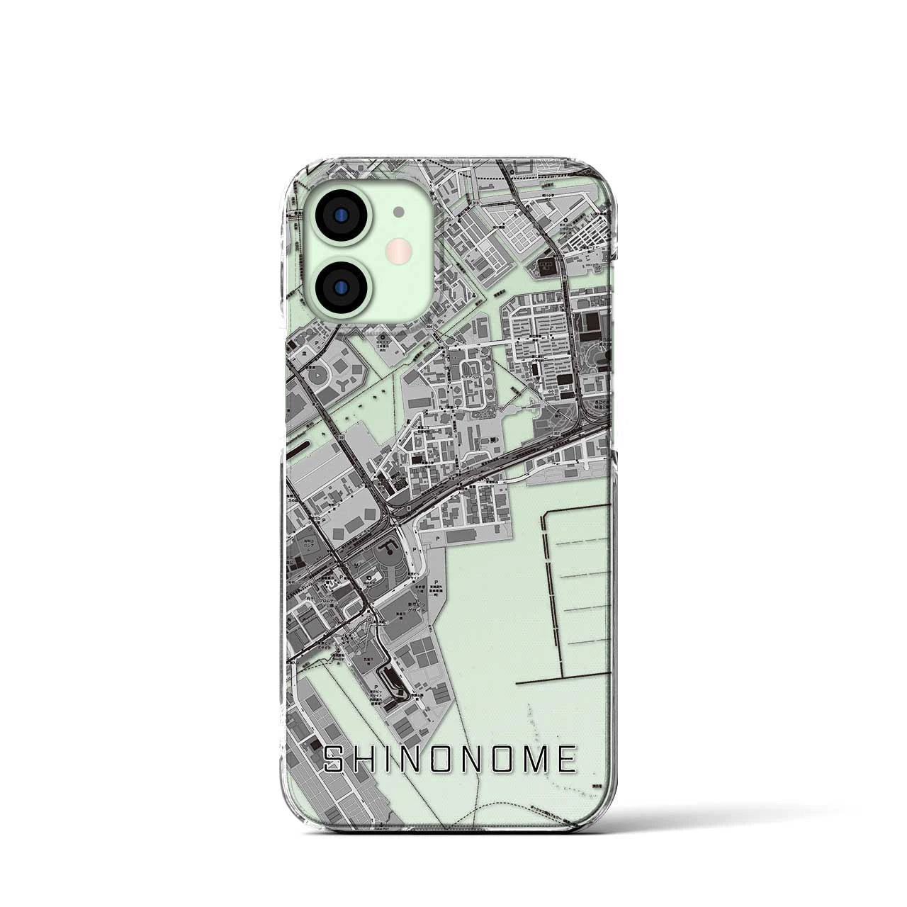 【東雲(東京都)】地図柄iPhoneケース(クリアタイプ)