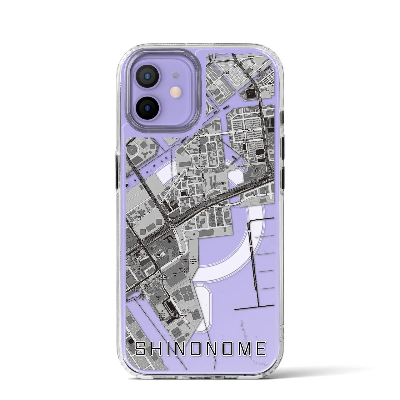 【東雲(東京都)】地図柄iPhoneケース(MagSafeタイプ)