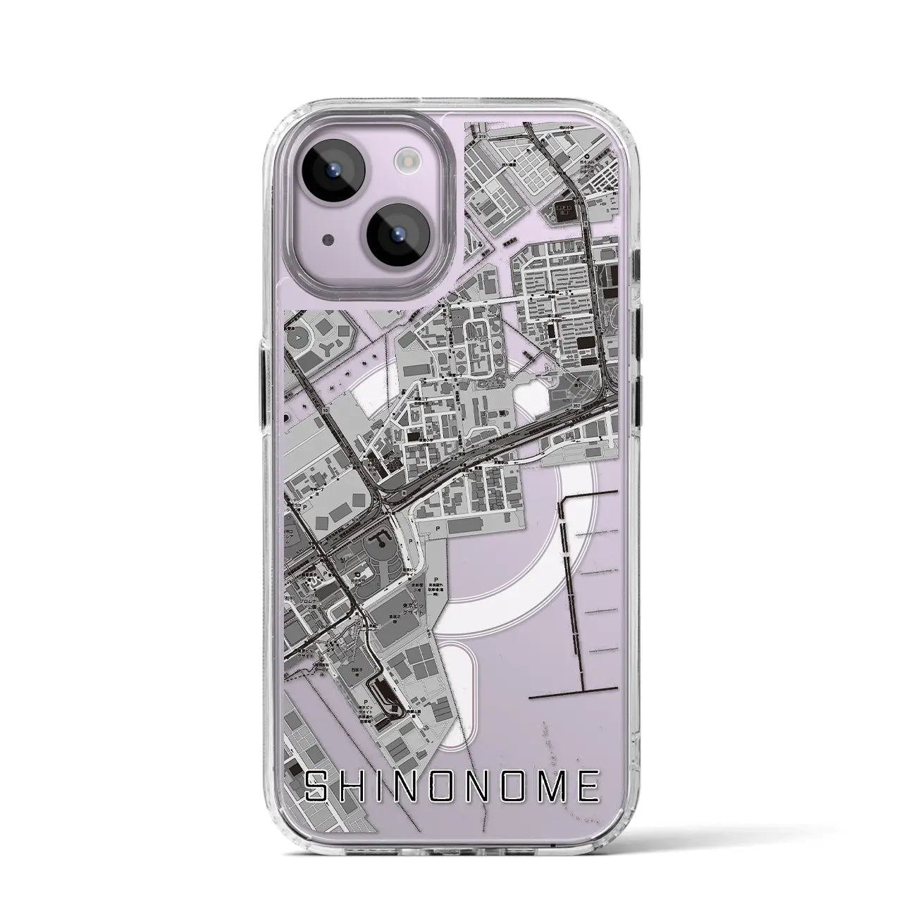 【東雲(東京都)】地図柄iPhoneケース(MagSafeタイプ)